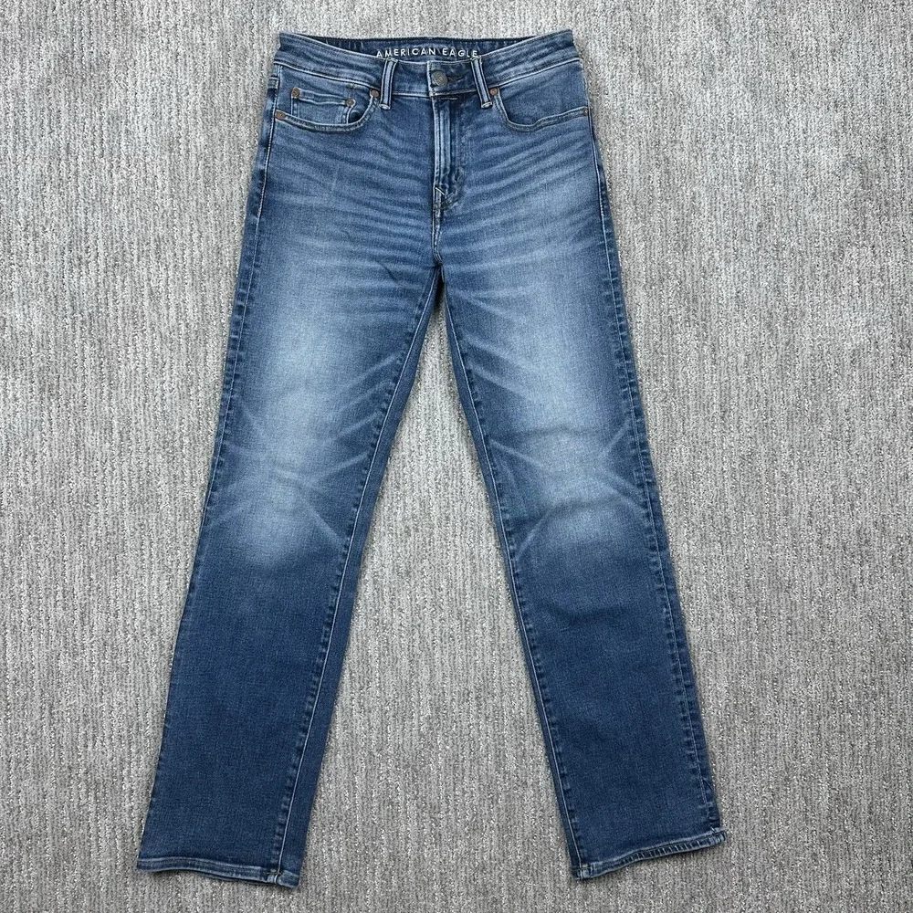 American Eagle Jeans Mens‎ 28x31 Blue Original Bootcut Medium Wash Denim Grunge